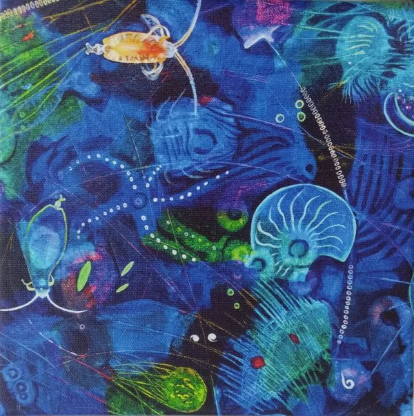 Plankton mini print canvas
