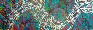 Abstract fish painting by Deep Impressions