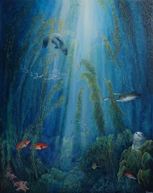 Kelp forest painting