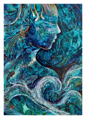 Venus sea goddess canvas print