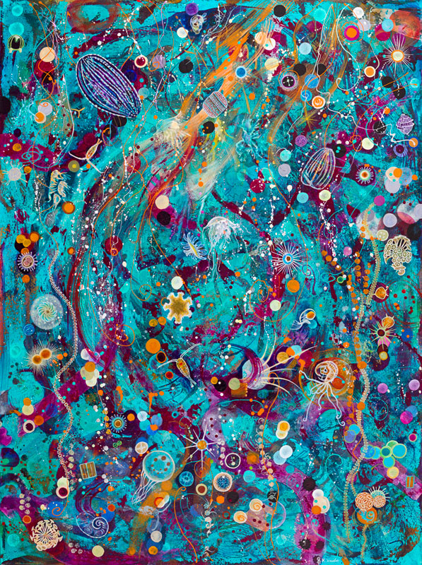 Plankton abstract painting