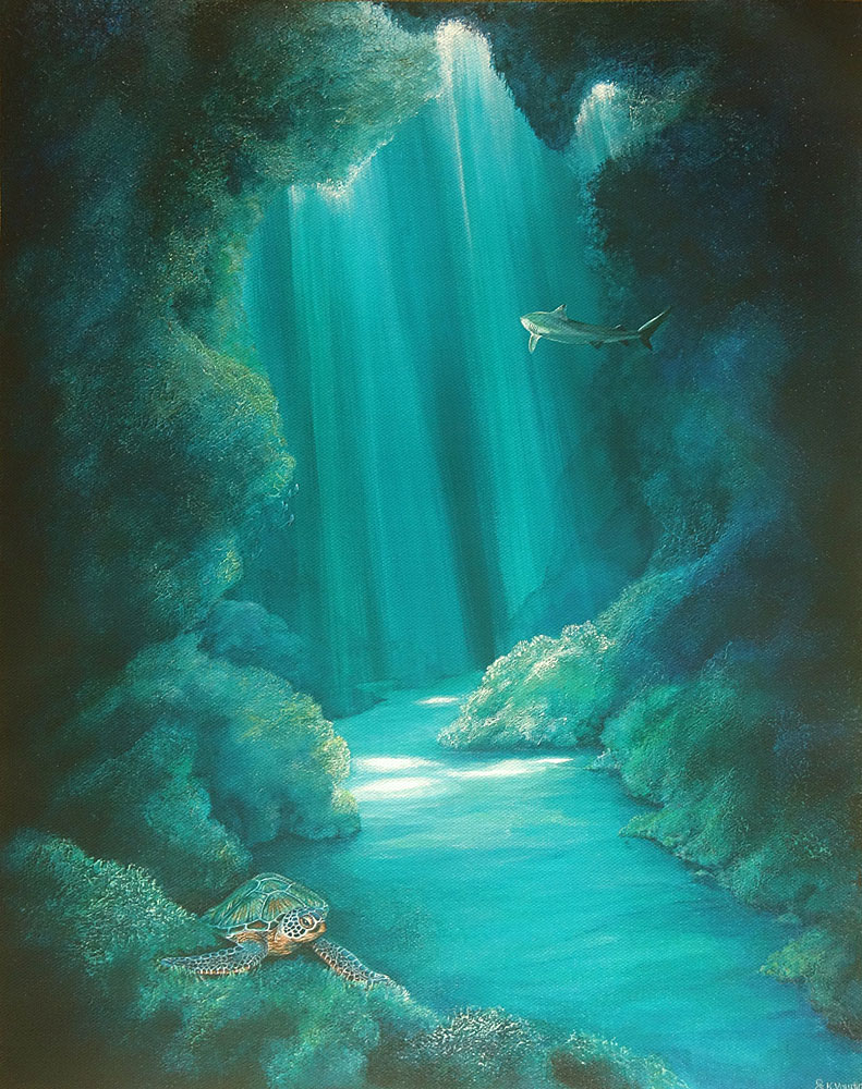 Underwater Cavern painting by Deep Impressions